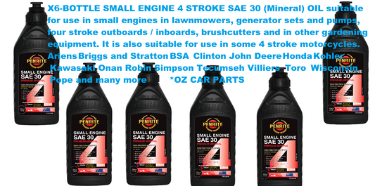 X6 BOTTLE SMALL ENGINE 4-STROKE OIL FOR small engines in lawnmowers, generator