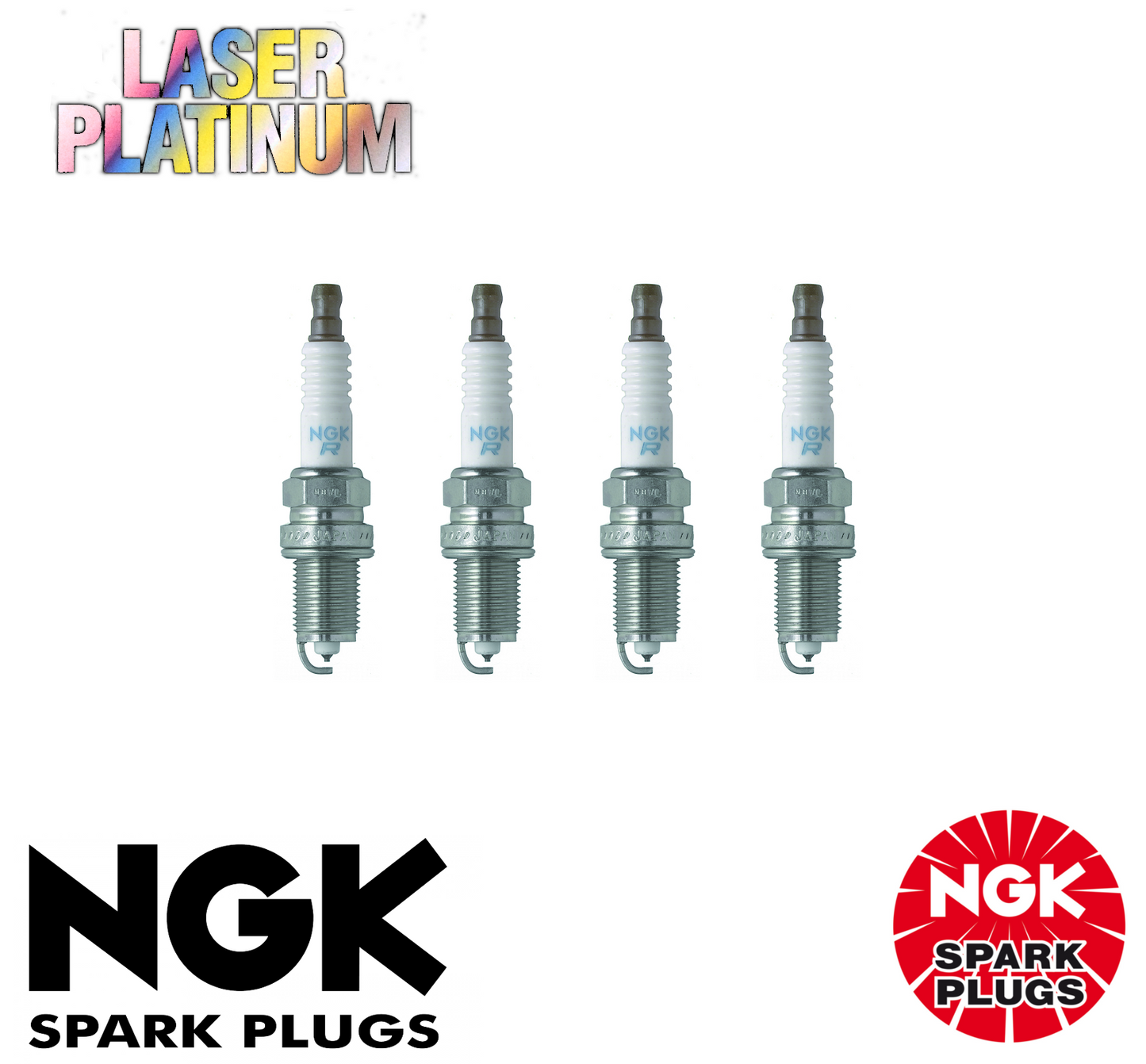 4 x LASER PLATINUM NGK SPARK PLUG SET FOR Toyota MR2 AW11 1.6L (4A-GEL)