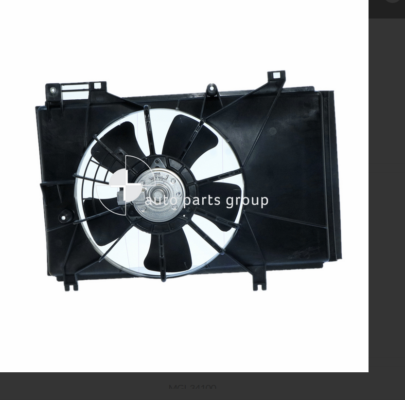 NEW COMPLETE RADIATOR FAN FOR MAZDA-2 5/10-2/11 1.5L ZY 4CYL PET (THAI BUILT ONL