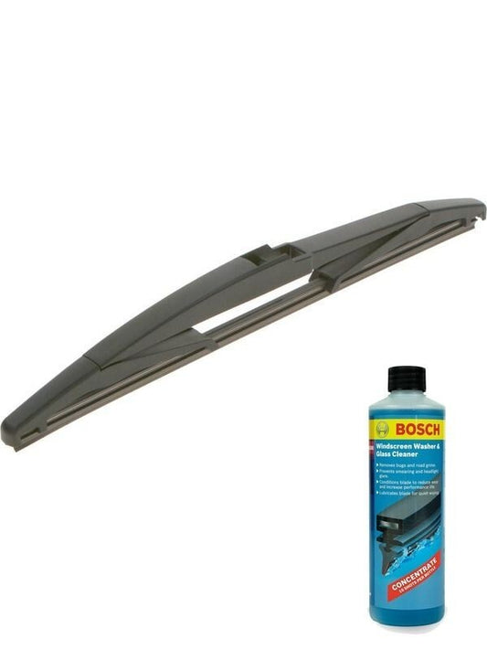 Bosch Rear Wiper Blade 300mm + Windshield Washer Fluid Fits Mazda, Mitsubishi, T