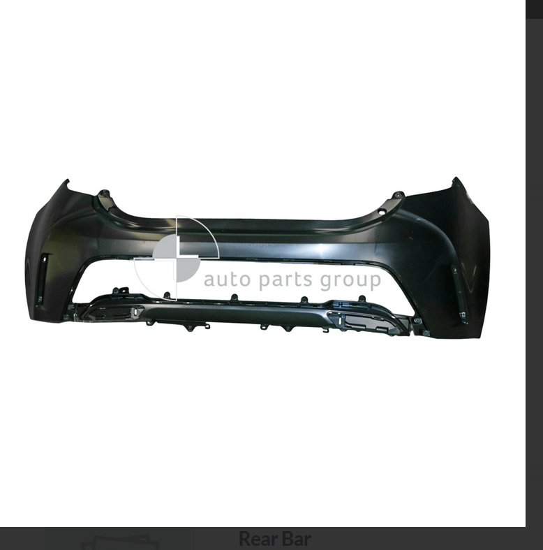 GENUINE REAR BUMPER BAR FOR TOYOTA COROLLA 6/18-ON ZR DUAL EXHAUST TYPE HATCH