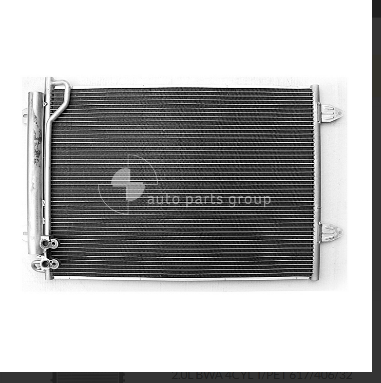 NEW AC CONDENSER FOR Volkswagen Passat B6 3/2006-3/2011 2.0L BKP/BMR/CBA T/DIESE