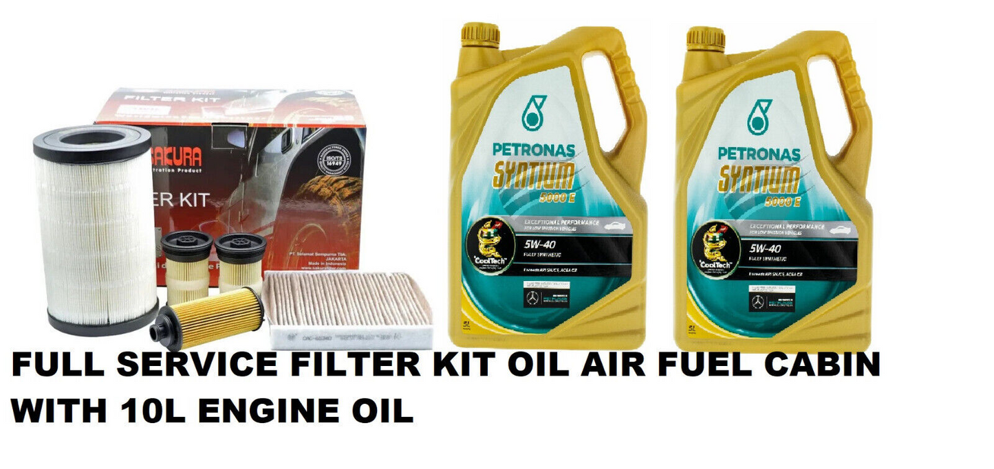 FULL SERVICE KIT OIL AIR FUEL CABIN WITH OIL FOR HOLDEN COLORADO RG LWH 2.8L
