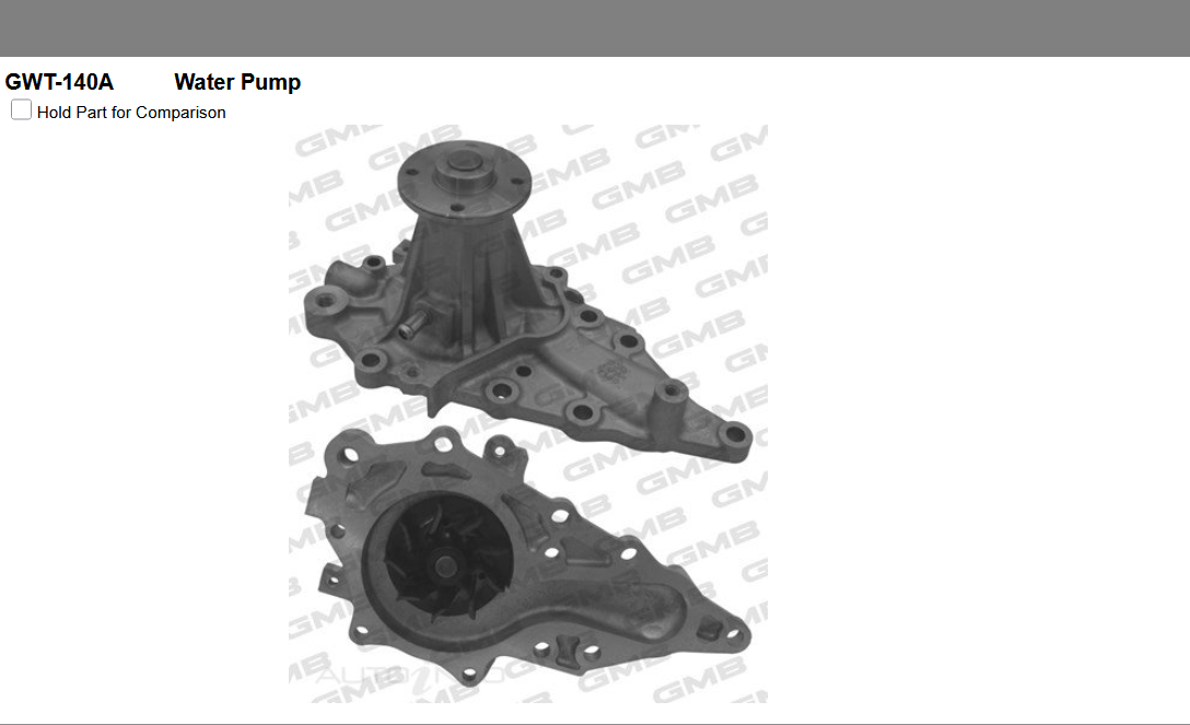 GENUINE GMB WATER PUMP+GASKET+SILICONE FOR  Lexus GS300 IS300 3.0L 1997-2005