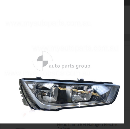 GENUINE RIGHT HEADLIGHT FOR AUDI A1 X8 Electric Adjust Halogen TYPE 12/10-5/13