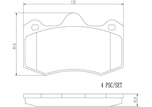 Brembo FRONT Brake Pads Set For Holden Special Vehicles Avalanche 5.7 VZ AWD
