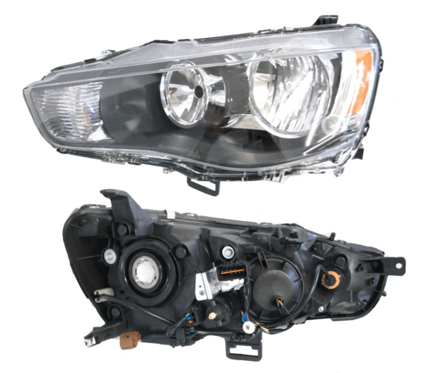 NEW PASSENGER SIDE HEADLIGHT FOR MITSUBISHI OUTLANDER ZH 08/2009-10/2012 BLACK