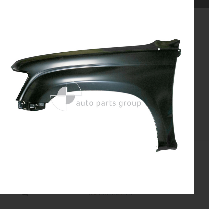 GENUINE LEFT FRONT GUARD FOR TOYOTA LANDCRUISER 8/2012-9/2015