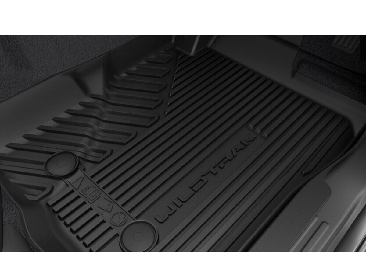 GENUINE FRONT REAR RUBBER FLOOR MAT SET FOR FORD NEXT GEN RANGER WILDTRAK 2021-O