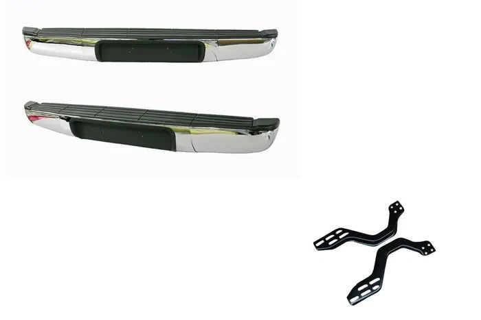 NEW REAR STEP BAR FOR MAZDA BT-50 UN 11/2006 ~ 09/2011 REAR CHROME (FLAT TOP)