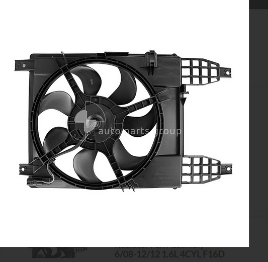 NEW COMPLETE RADIATOR FAN FOR HOLDEN BARINA 6/08-12/12 1.6L 4CYL F16D 3/5-DOOR