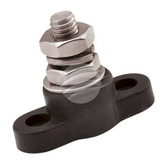 NEW  Power Distribution Post Stainless Steel 3/8" Single Post Bla
