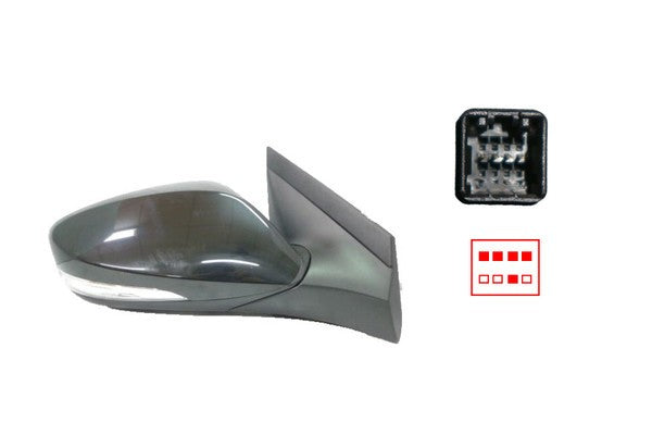 NEW RIGHT SIDE DOOR MIRROR FOR HYUNDAI ACCENT  RB  07/2011 ~ 2019 5-PIN