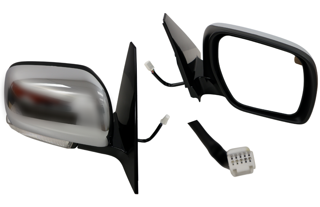 NEW PASSENGER SIDE DOOR MIRROR FOR MITSUBISHI PAJERO NS/NT/NW/NX CHROME 7-PIN