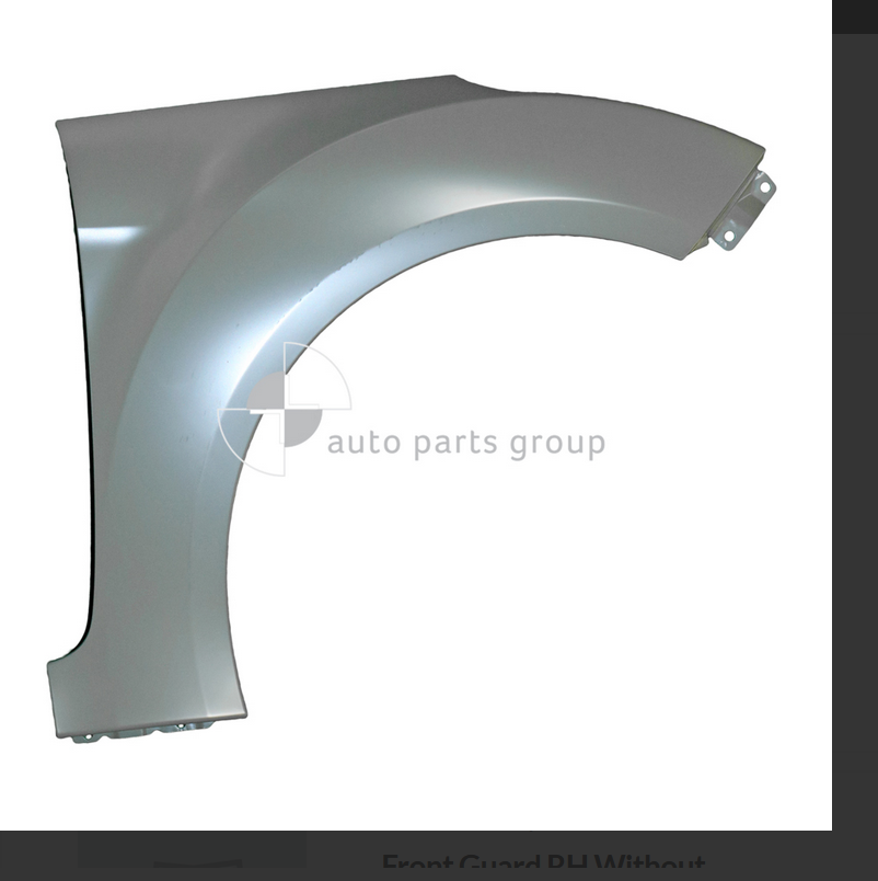 GENUINE RIGHT FRONT GUARD FOR HYUNDAI VELOSTER 12/11-12/17 WITHOUT BLINKER TYPE