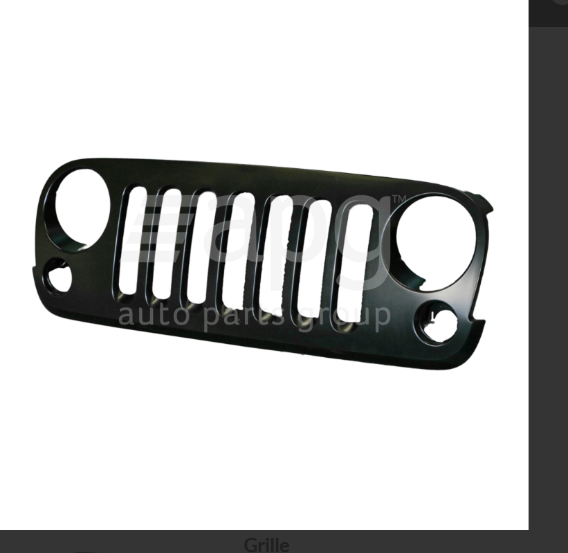 GENUINE FRONT GRILLE FOR JEEP WRANGLER 10/1996-2/2007