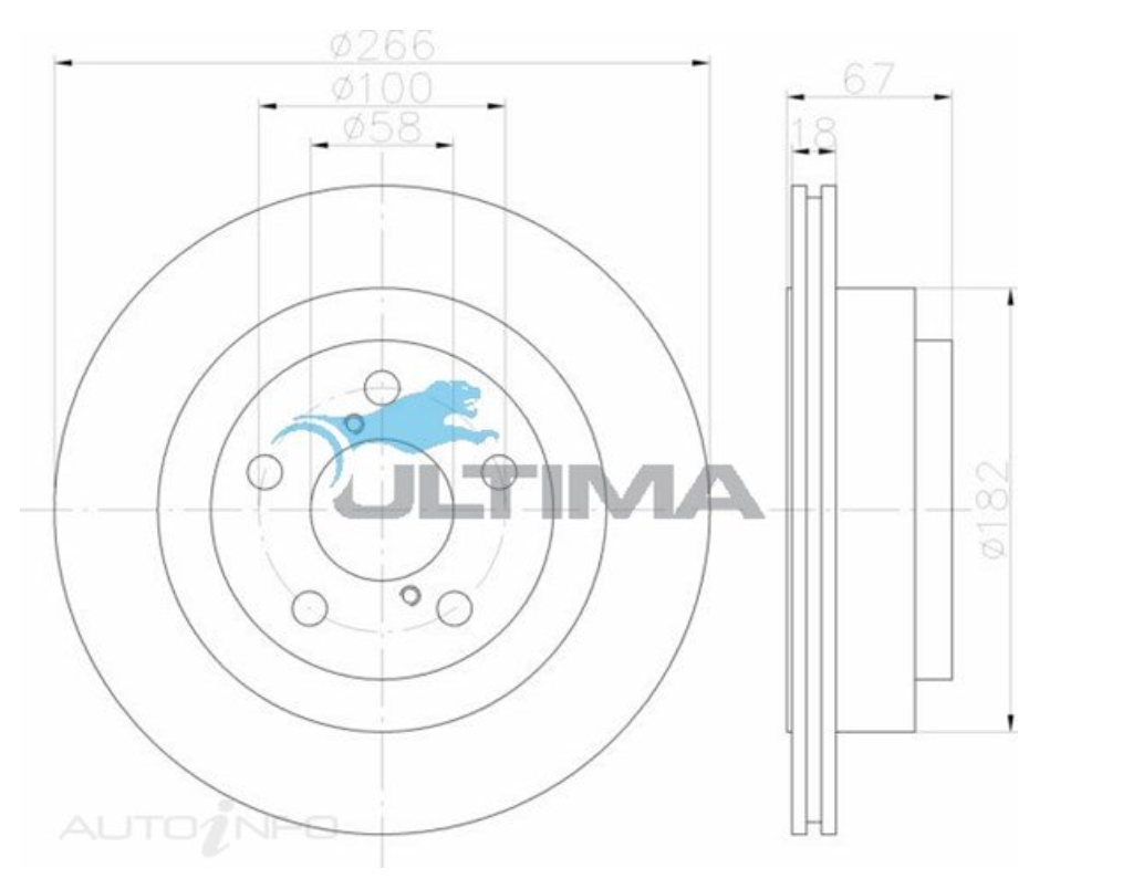 PAIR REAR Disc Brake ROTOR FOR SUBARU IMPREZA-LEGACY-LIBERTY 1991-2003