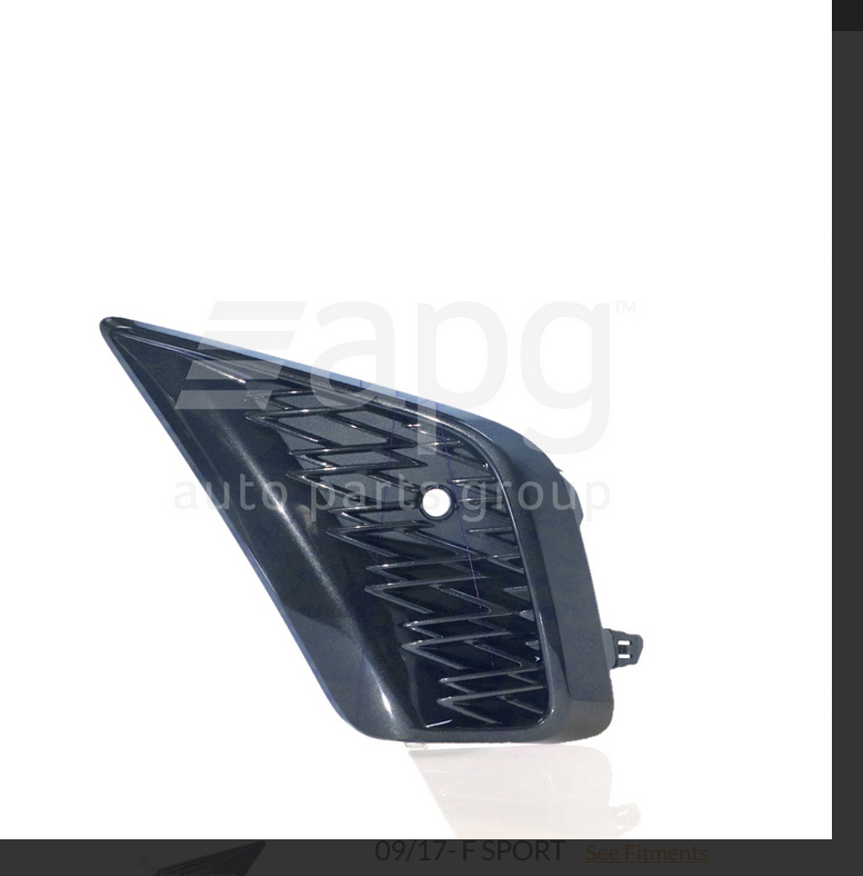 Genuine FRONT BAR LEFT BEZEL GRILLE FOR LEXUS F-SPORT AGZ10R-AGZ15R 9/2017-ON
