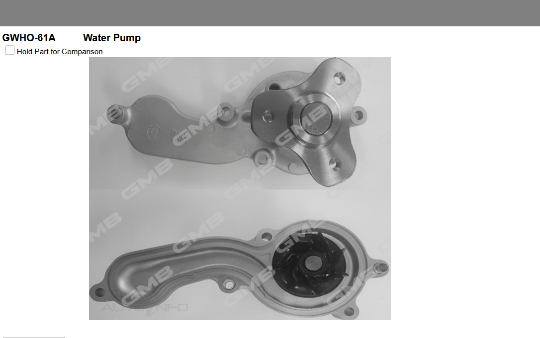 GENUINE GMB WATER PUMP & GASKET & SILICONE FOR Honda Jazz 1.3 GE,GG,GP i \\