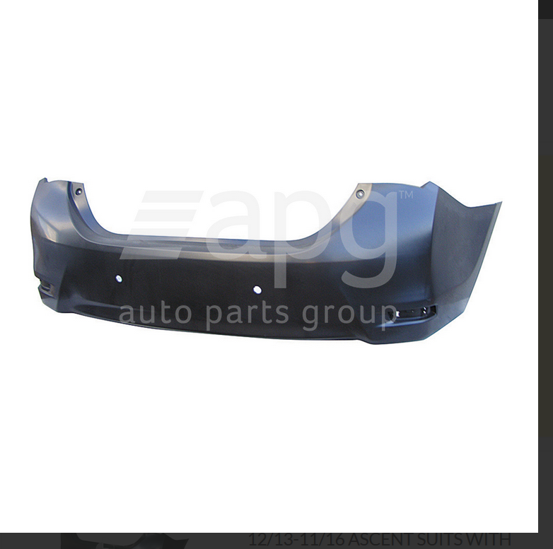 GENUINE REAR BAR COVER BUMPER FOR TOYOTA COROLLA ZRE172-R 12/2013-11/2016 SEDAN