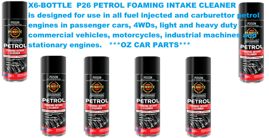 X6 BOTTLE P26 PETROL FOAMING INTAKE CLEANER FOR passenger cars PETROL-ONLY