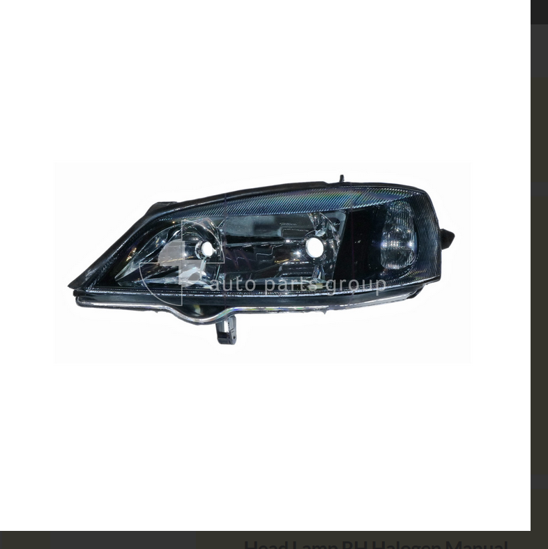 NEW LEFT BLACK HEADLIGHT LAMP FOR HOLDEN ASTRA 8/1998-10/2006