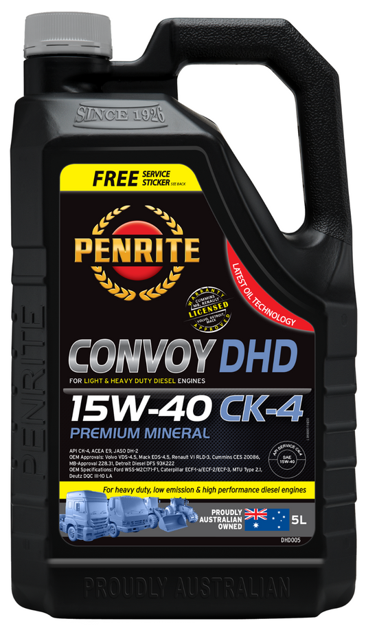 5-Litre- ENGINE OIL *PENRITE* DHD005  CONVOY ULTRA HD 15W-40 (Premium Mineral)