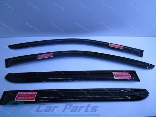 BLACK Weather Shields Tinted Slimline FOR KIA SORENTO MQ4 2020 ON GENUINE SET