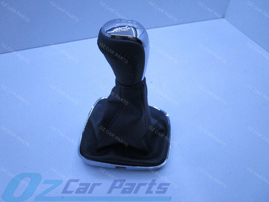 NEW MANUAL GEAR KNOB CHROME FRAME+BOOT FOR HOLDEN COMMODORE VF V6 SV6 CALAIS ALL