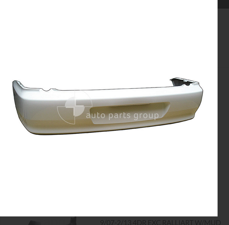 GENUINE REAR BUMPER BAR FOR MITSUBISHI LANCER 7/2003-9/2007 SW Not FOR VRX