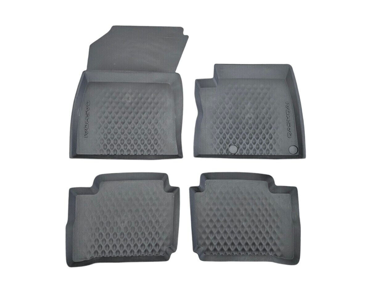 GENUINE FRONT REAR RUBBER FLOOR MAT SET FOR NISSAN QASHQAI J12 E-POWER-MODELS