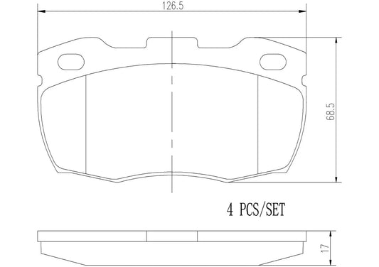 Brembo FRONT Brake Pads Set For Land Rover Defender 2.4L 4x4 2006-2016