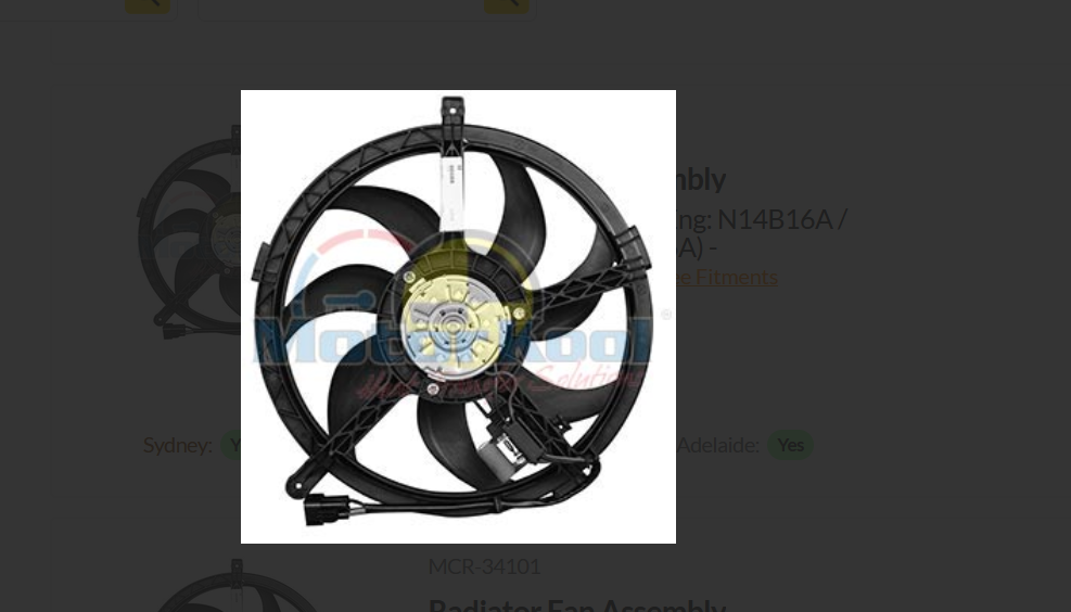 NEW COMPLETE RADIATOR FAN FOR MINI COOPER 1.6L - "S" - PET (Eng: N14B16A / N14B1