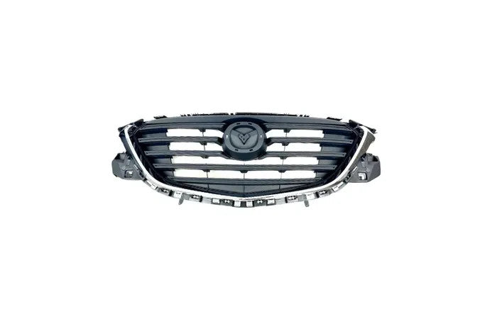 NEW Front Grille FOR MAZDA CX-9 7/2016-2023 TC Black Chrome Mould & Camera-HOLE