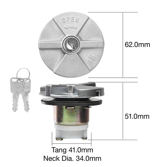 FUEL CAP WITH KEY FOR HOLE SIZE  41.0-MM Locking Fuel Cap FUEL LOCK
