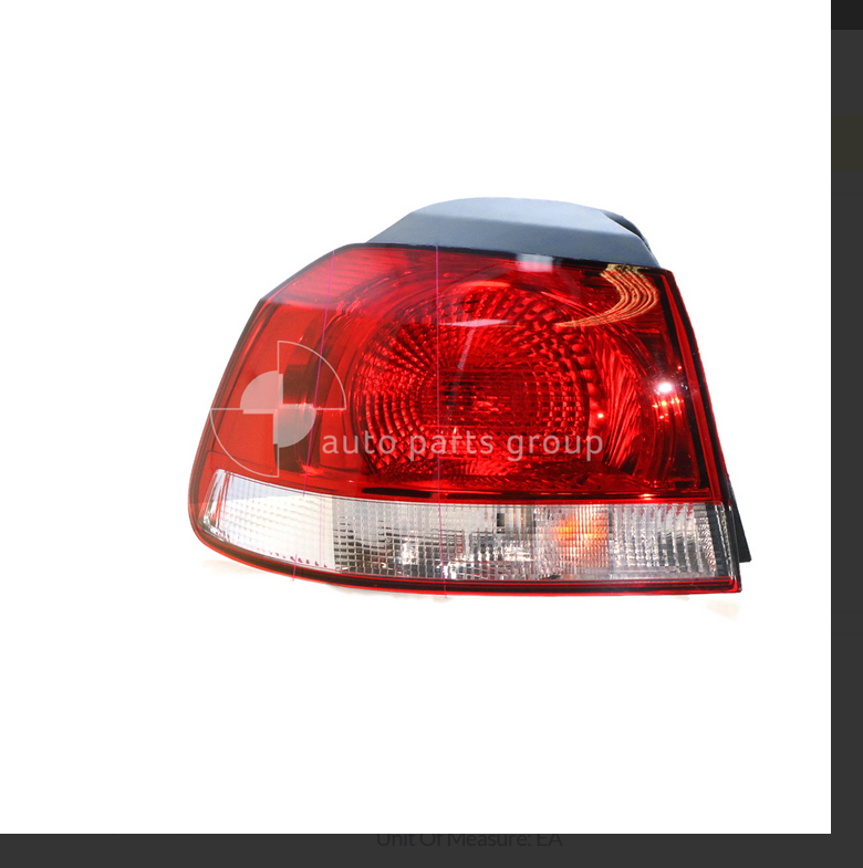 NEW LEFT TAIL LIGHT LAMP FOR Volkswagen Golf MK6 6/10-3/13 5DR GTD 2/09-3/13 5D