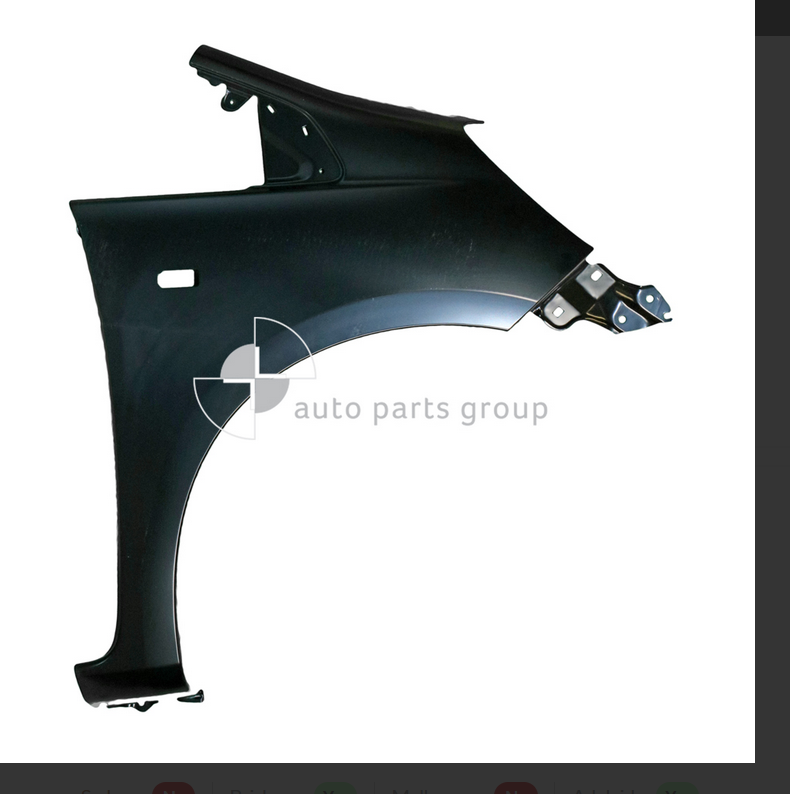 GENUINE DRIVER RIGHT FRONT GUARD FENDER FOR HONDA JAZZ 8/2008-12/2010 HATCH