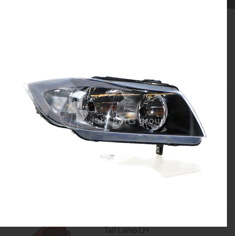 NEW DRIVER SIDE HEADLIGHT FOR BMW E90 3/2005-3/2007 SEDAN HALOGEN MANUAL ADJUST