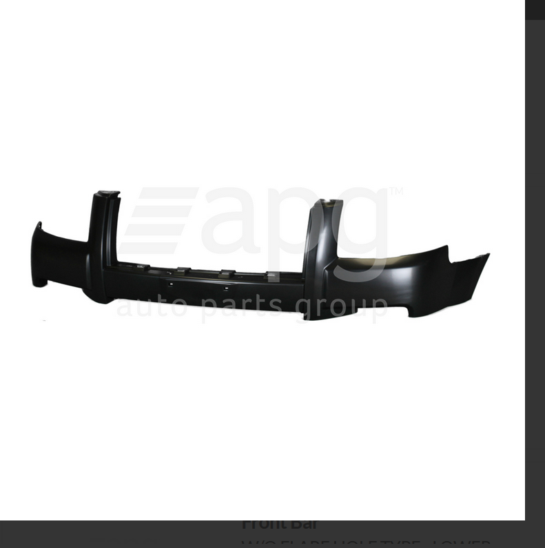 GENUINE FRONT BAR BUMPER FOR FORD RANGER PJ 12/06-3/09 WITH OUT FLARE HOLE TYPE