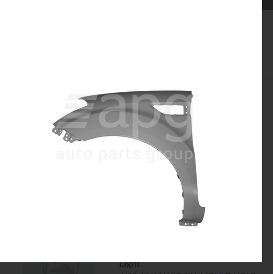 GENUINE LEFT FRONT GUARD FOR KIA SOUL HATCH 4/09-12/13 W/O SILL MOULD HOLE TYPE