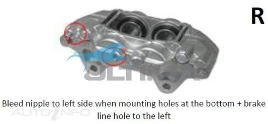 Brake Caliper Disc Caliper RIGHT FRONT FOR TOYOTA HILUX 05-15 SUITS DB1482 PAD
