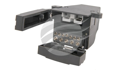 NEW HEAVY DUTY 12 PIN FLAT TRAILER SOCKET W/ LED LIGHT & 50a ANDERSON STYLE
