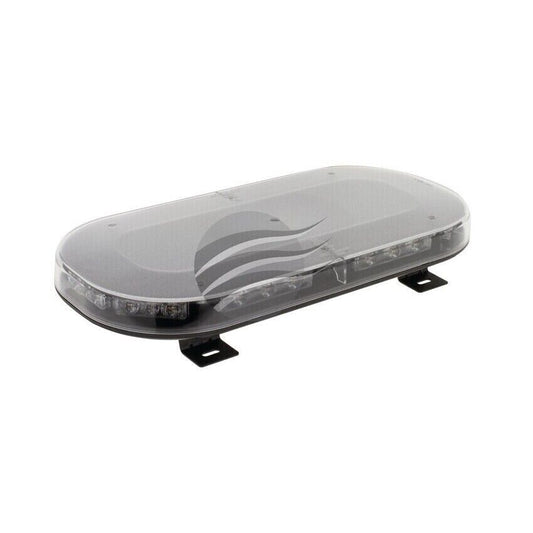 NEW LED Amber Mini Lightbar 12/24V Permanent Mount Clear Lens 21X