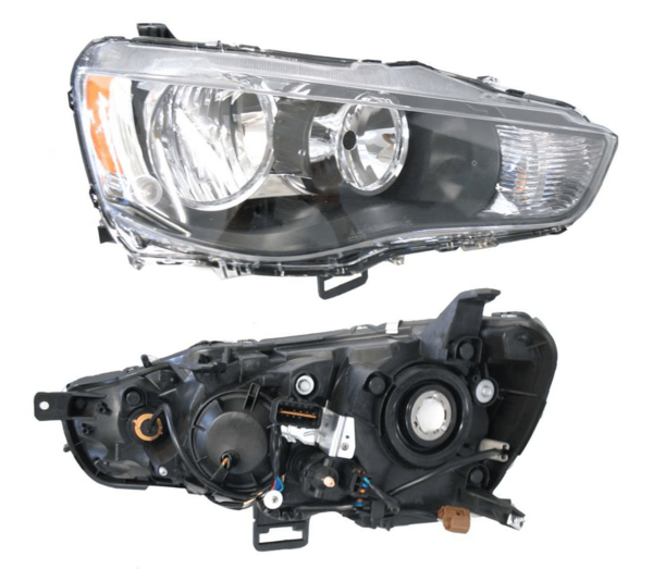 NEW DRIVER SIDE HEADLIGHT FOR MITSUBISHI OUTLANDER ZH 08/2009-10/2012 BLACK