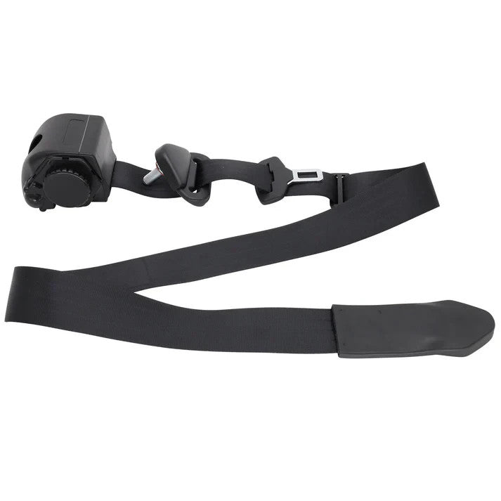LEFT FRONT BUCKET Seat Belt For Toyota LANDCRUISER 80 Series Seat Mountâ€“Black