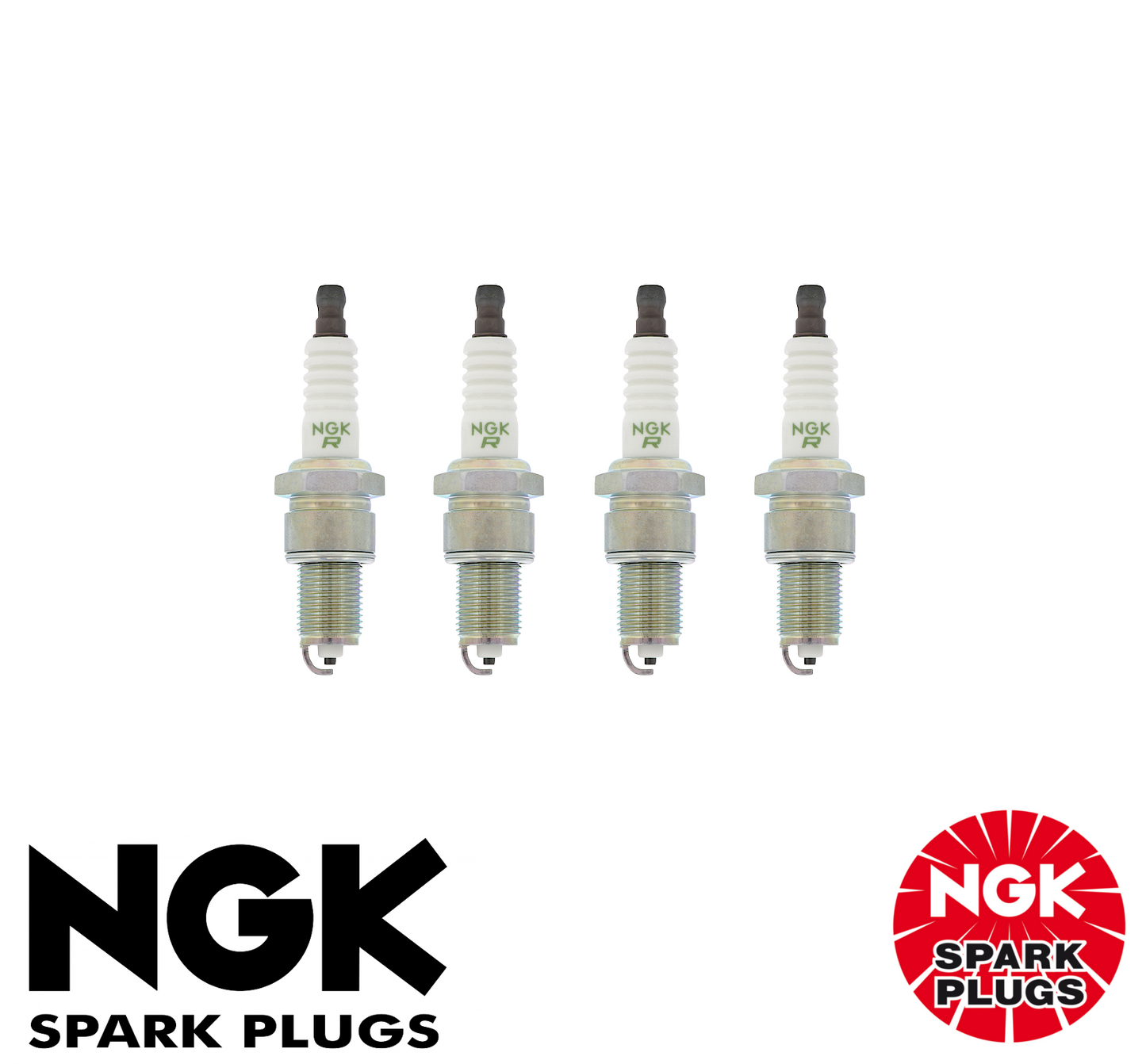 4x GENUINE NGK SPARK PLUG SET FOR Toyota HiLux 4WD RN110 2.4L (22R)