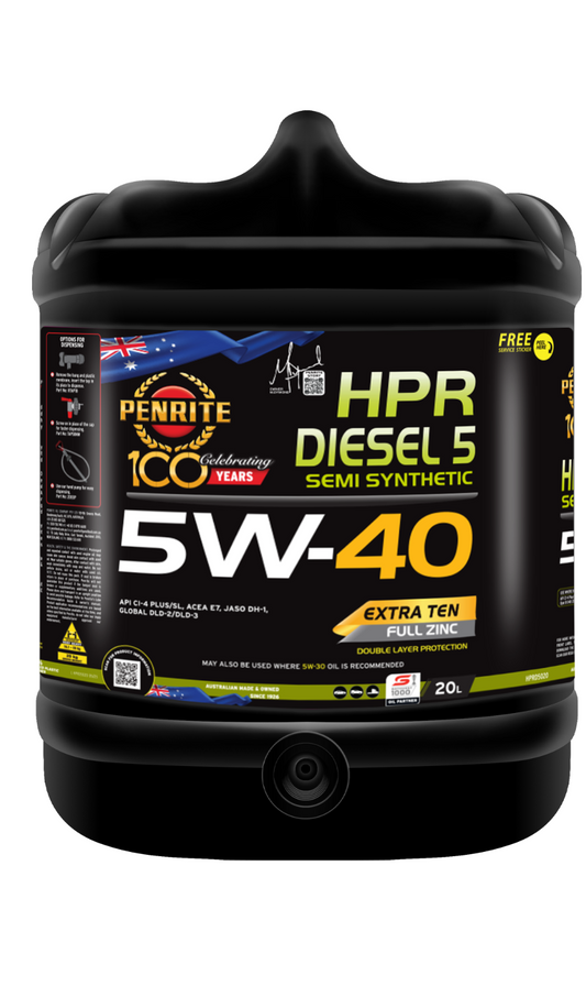 20-LITRE PENRITE ENGINE OIL HPR DIESEL 5 5W-40 Semi Syn. HPRD5020 Semi Synthetic