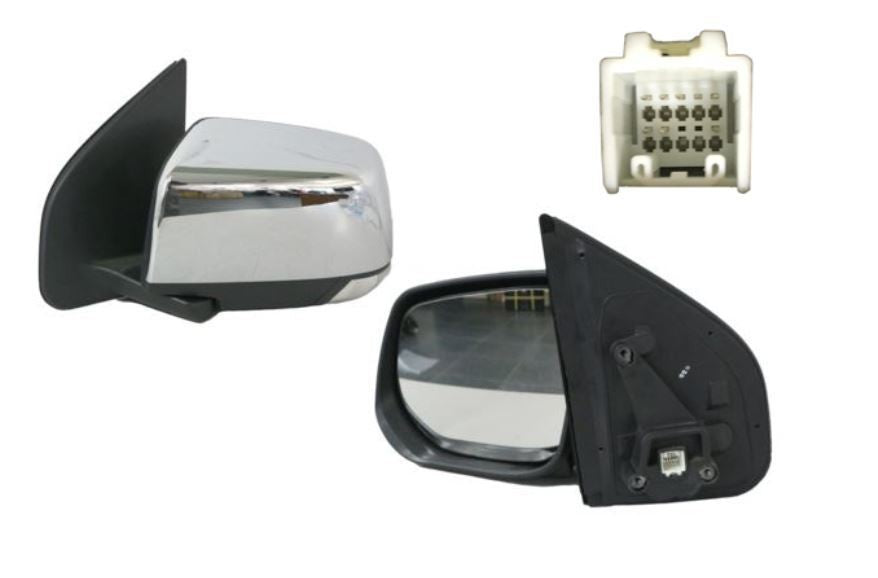 NEW LEFT SIDE DOOR MIRROR FOR ISUZU MU-X 02/17-05/2021 LIGHT+FOLDING TYPE 8-PIN
