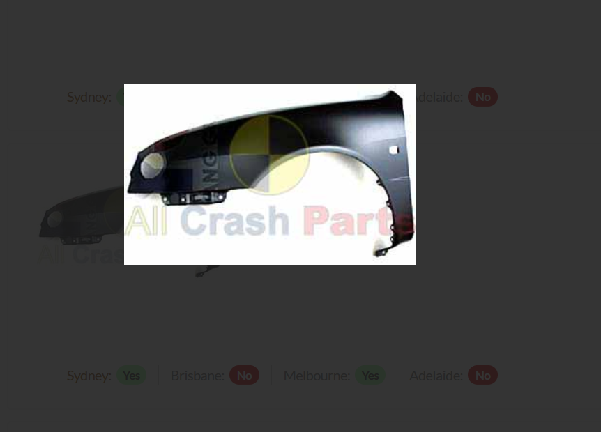 NEW LEFT FRONT GUARD FOR TOYOTA COROLLA 5-DOOR Liftback 8/1998-10/1999 AE112R