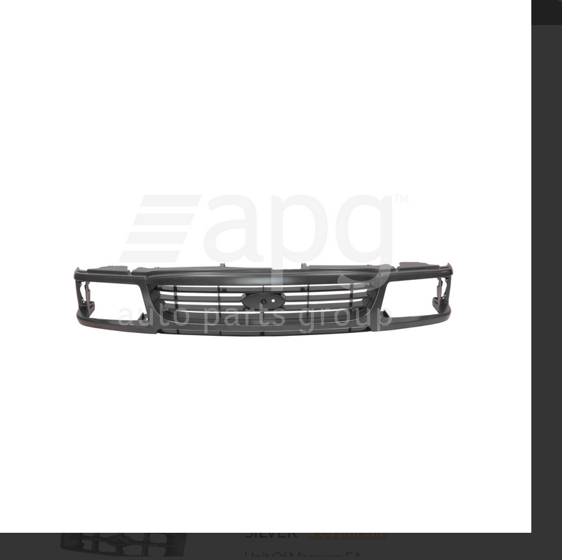 NEW FRONT UPPER GRILLE FOR FORD COURIER 1/1996-1/1999